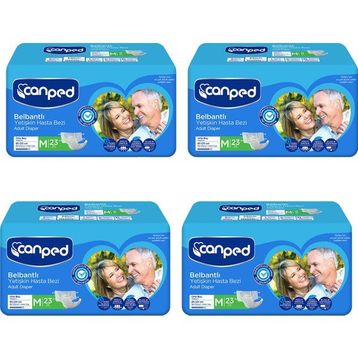 Canped Belbantlı Orta Boy Medium 92 Adet Hasta Bezi