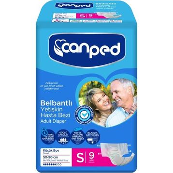 Canped Belbantlı Small 9 Adet Hasta Bezi