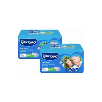 Canped Belbantlı Tekstil Yüzeyli 90 Adet Medium Hasta Bezi