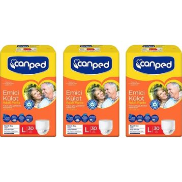 Canped Emici Külot Büyük Boy L 90 Adet Hasta Bezi