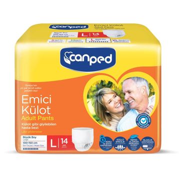 Canped Emici Külot L 14 Adet Yetişkin Hasta Bezi