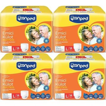 Canped Emici Külot Large 4x14 56 Adet Yetişkin Hasta Bezi