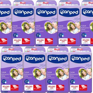 Canped Extra 80x180 cm XL 90 Adet Hasta Yatak Koruyucu Örtü