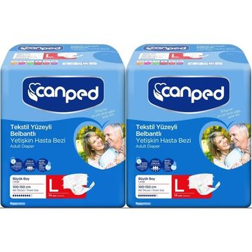 Canped Gece Eko L-Large Beden 28 Adet Belbantlı Hasta Bezi