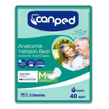 Canped M Beden 40 Adet Anatomik Hasta Bezi