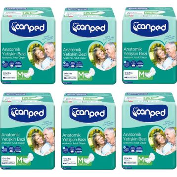 Canped M Beden 60 Adet Anatomik Hasta Bezi