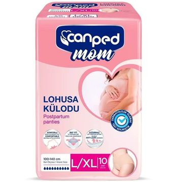 Canped Mom Lohusa L-XL 10 Adet Külot Bez