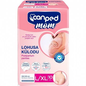 Canped Mom Lohusa L-XL 10 Adet Külot Bez