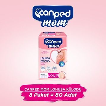 Canped Mom Lohusa L/XL 8x10 Adet İnce Emici Külot