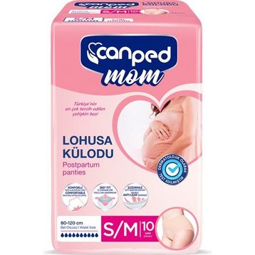 Canped Mom Lohusa S/M 2x10 Adet İnce Emici Külot