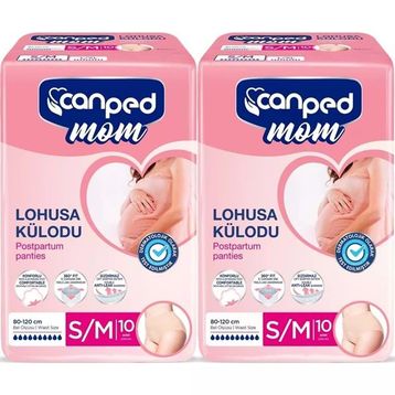 Canped Mom Lohusa S/M 2x10 Adet İnce Emici Külot