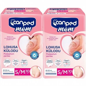 Canped Mom Lohusa S/M 2x10 Adet İnce Emici Külot