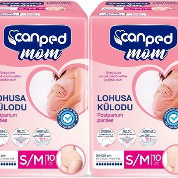 Canped Mom Lohusa S/M 2x10 Adet İnce Emici Külot