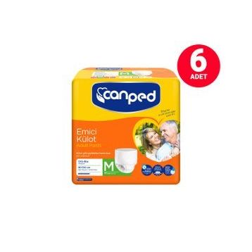 Canped Orta M 6 Paket 60 Adet 80-120 cm Emici Külot Hasta Bezi