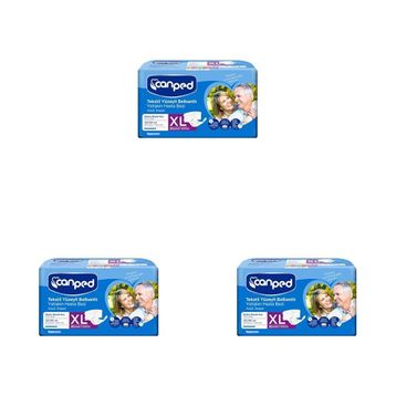 Canped Tekstil Yüzeyli Belbantlı XL 30x3 Adet Hasta Bezi