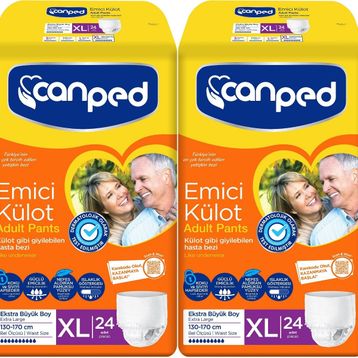 Canped XL 2x24 48 Adet Emici Külot Yetişkin Hasta Bezi