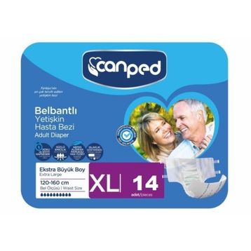 Canped XL Beden 14 Adet Belbantlı Yetişkin Hasta Bezi