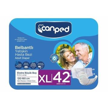 Canped XL Beden 42 Adet Belbantlı Yetişkin Hasta Bezi