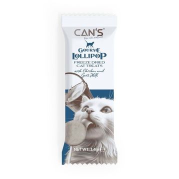 Can's Lollipop Tavuk ve Keçi Sütlü Freeze Dried 15x1.4 gr Kedi Ödülü