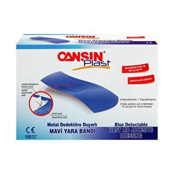 Cansın Metal Dedektörlü 100'lu Mavi Yarabandı