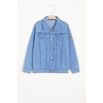 Cansın Mini 15525 Mavi Düğmeli Erkek Çocuk Jean Ceket