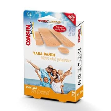 Cansın Plast 20 Adet Karışık Yara Bandı