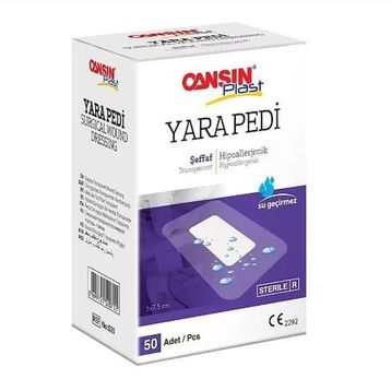 Cansın Plast 5x7.5 cm Şeffaf Yara Pedi