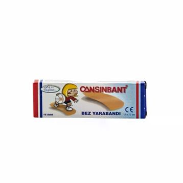 Cansınbant 1 Paket 10'lu Bez Yara Bandı