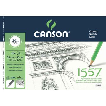 Canson 1557 35x50 120 gr 15 Yaprak Resim ve Çizim Bloğu
