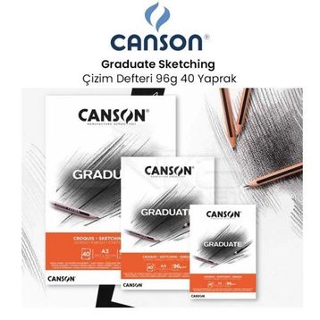 Canson Graduate Sketching 96 gr 40 Yaprak Çizim Defteri