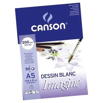 Canson Mix Media Imagine A5 200 gr 50 Sayfa Resim Defteri