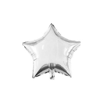 Cansüs 45 cm Gümüş Yıldız Folyo Balon