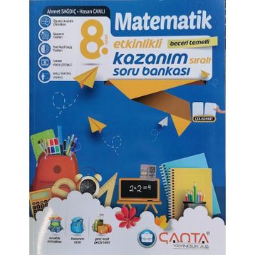 Çanta 8. Sınıf Lgs Yeni Matematik Etkinlikli Kazanım Soru Bankası
