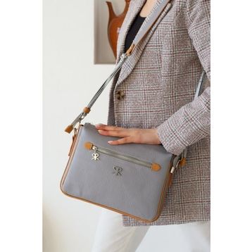 Çanta Trend Polo Of Colors Gri Ayarlanabilir Askılı Kadın Çapraz Çanta