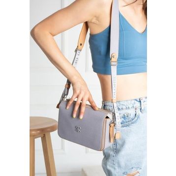 Çanta Trend Polo Of Colors Gri Ayarlanabilir Askılı Kadın Çapraz Çanta