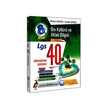 Çanta Yayıncılık 8. Sınıf Din Kültürü LGS 40 Deneme Sınavı