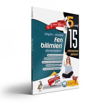 Çanta Yayınları 5. Sınıf Fen Bilimleri Deneme Sınavı