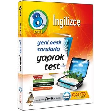 Çanta Yayınları 8. Sınıf İngilizce Çek Kopart Yaprak Test