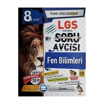Çanta Yayınları 8. Sınıf LGS Fen Bilimleri Soru Avcısı