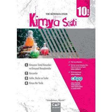 Çap Yayınları 10. Sınıf Anadolu Lisesi Kimya Seti