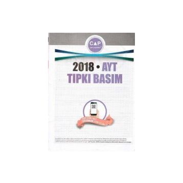 Çap Yayınları 2018 AYT Tıpkı Basım
