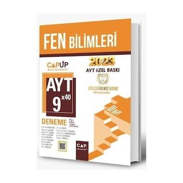 Çap Yayınları - 2023 Özel Baskı AYT Fen Bilimleri 9 X 40 Up Deneme