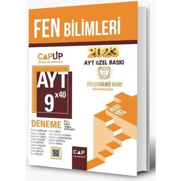 Çap Yayınları - 2023 Özel Baskı AYT Fen Bilimleri 9 X 40 Up Deneme