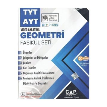 Çap Yayınları 2023 Tyt Ayt Geometri Seti