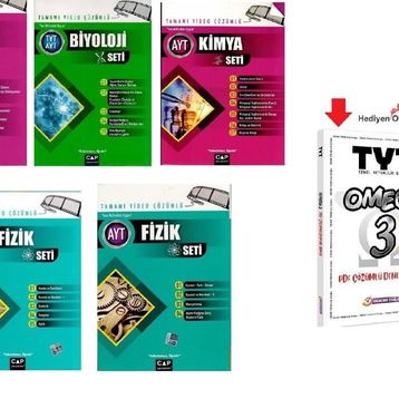 Çap Yayınları AYT Fizik-Kimya TYT AYT Biyoloji Fasikül Set 3 Kitap - Kolektif
