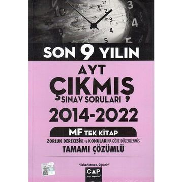 Çap Yayınları AYT MF Tek Kitap Son 9 Yılın Çıkmış Soruları