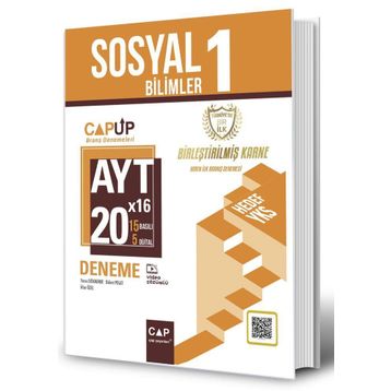 Çap Yayınları - AYT Sosyal Bilimler 1 20 X 16 Up Deneme