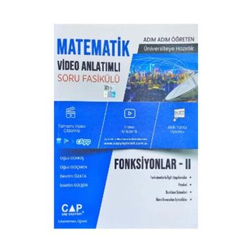 Çap Yayınları Matematik Fonksiyonlar 2 Fasikülü Video Anlatımlı Soru Bankası