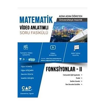 Çap Yayınları Matematik Fonksiyonlar 2 Fasikülü Video Anlatımlı Soru Bankası