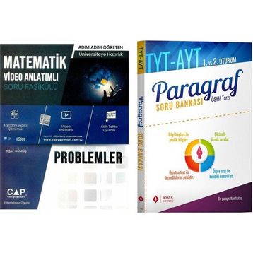 Çap Yayınları Problemler ve Sonuç Yayınları TYT AYT Paragraf Soru Bankası Seti